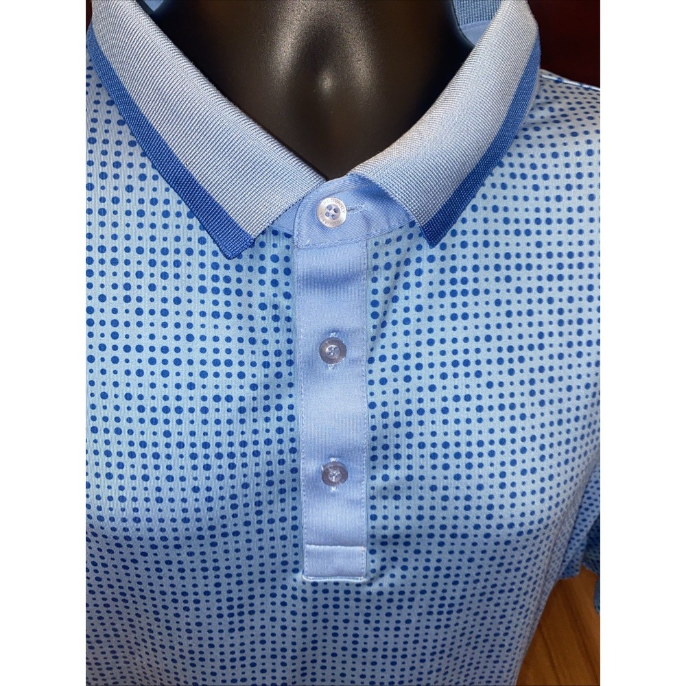 Redvanly Polo Shirt Mens Size XXL Blue Athletic Golf Performance Stretch - Picture 3 of 7